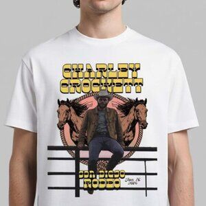 Charley Crockett San Diego Rodeo 2026 Gildan Tee Poster Concert Shirt